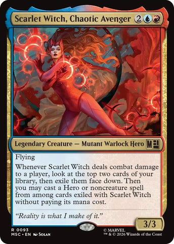 Image for Scarlet Witch, Chaotic Avenger (Surge Foil) (93) [Commander: Marvel Super Heroes] (MSC) - Magic: The Gathering