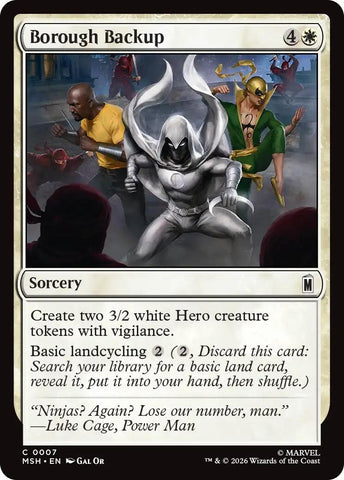 Image for Borough Backup (7) [Marvel Super Heroes] (MSH) - Magic: The Gathering