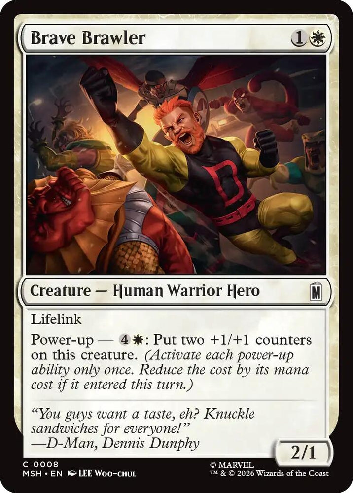 Image for Brave Brawler (8) [Marvel Super Heroes] (MSH) - Magic: The Gathering
