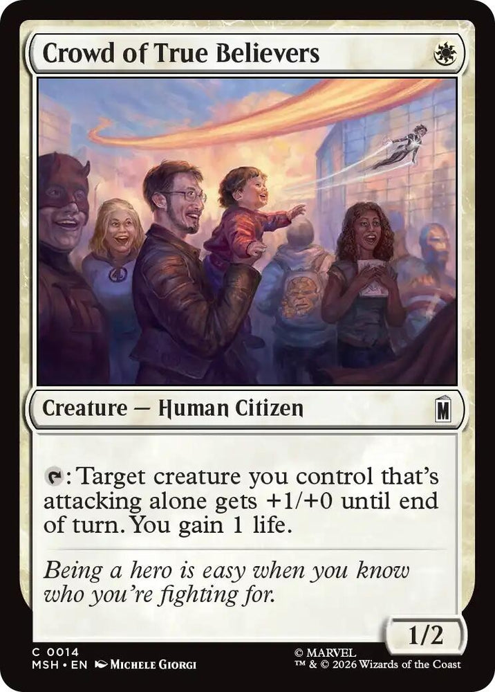 Image for Crowd of True Believers (14) [Marvel Super Heroes] (MSH) - Magic: The Gathering