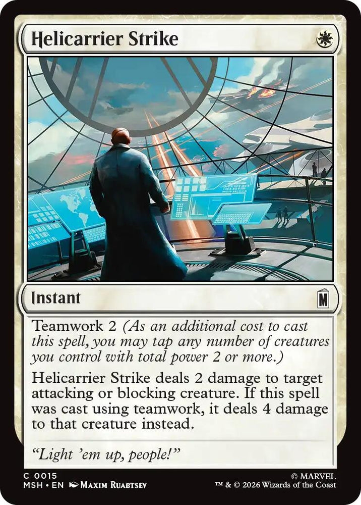 Image for Helicarrier Strike (15) [Marvel Super Heroes] (MSH) - Magic: The Gathering