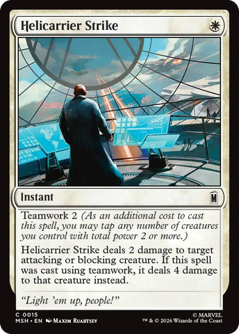 Image for Helicarrier Strike (15) [Marvel Super Heroes] (MSH) - Magic: The Gathering