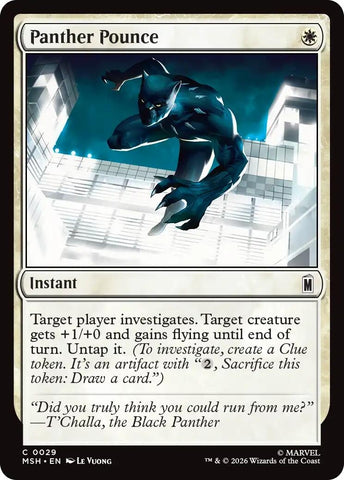 Image for Panther Pounce (29) [Marvel Super Heroes] (MSH) - Magic: The Gathering