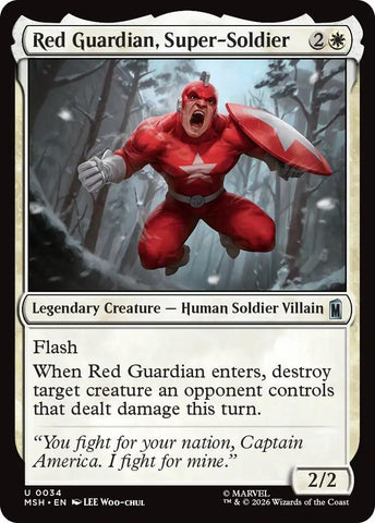 Image for Red Guardian, Super-Soldier (34) [Marvel Super Heroes] (MSH) - Magic: The Gathering