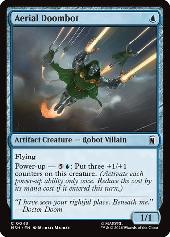 Image for Aerial Doombot (43) [Marvel Super Heroes] (MSH) - Magic: The Gathering
