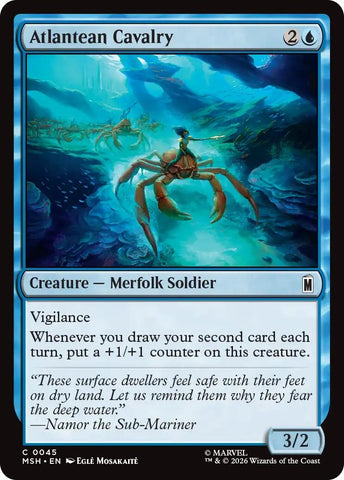 Image for Atlantean Cavalry (45) [Marvel Super Heroes] (MSH) - Magic: The Gathering