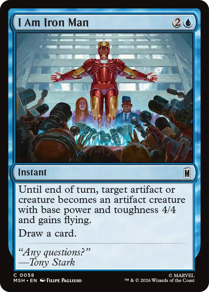 Image for I Am Iron Man (58) [Marvel Super Heroes] (MSH) - Magic: The Gathering