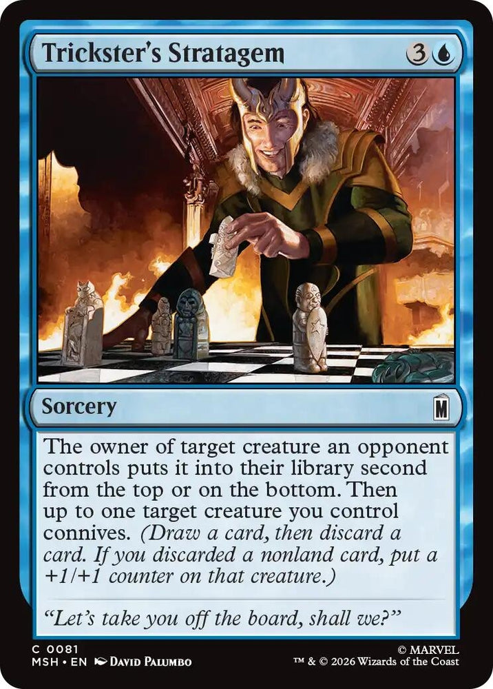 Image for Trickster's Stratagem (81) [Marvel Super Heroes] (MSH) - Magic: The Gathering