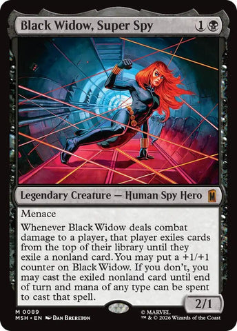 Image for Black Widow, Super Spy (89) [Marvel Super Heroes] (MSH) - Magic: The Gathering