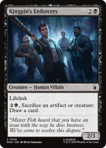 Image for Kingpin's Enforcers (102) [Marvel Super Heroes] (MSH) - Magic: The Gathering