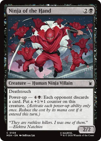 Image for Ninja of the Hand (108) [Marvel Super Heroes] (MSH) - Magic: The Gathering