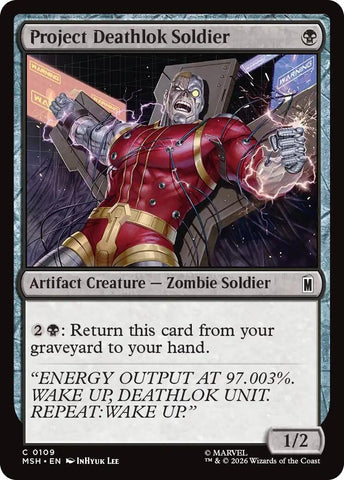 Image for Project Deathlok Soldier (109) [Marvel Super Heroes] (MSH) - Magic: The Gathering