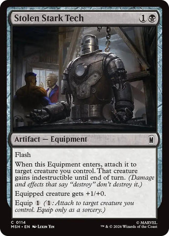 Image for Stolen Stark Tech (114) [Marvel Super Heroes] (MSH) - Magic: The Gathering