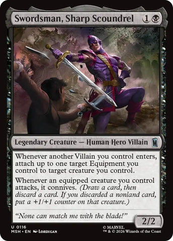 Image for Swordsman, Sharp Scoundrel (116) [Marvel Super Heroes] (MSH) - Magic: The Gathering