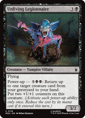 Image for Unliving Legionnaire (119) [Marvel Super Heroes] (MSH) - Magic: The Gathering