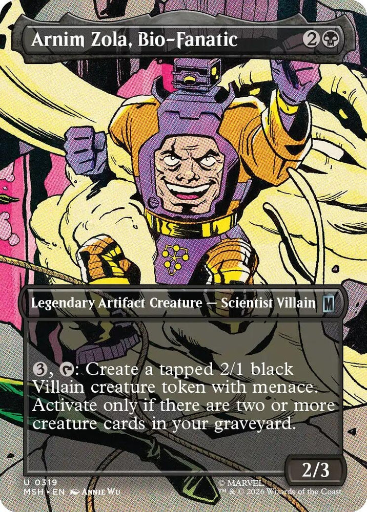 Image for Arnim Zola, Bio-Fanatic (Borderless) (319) [Marvel Super Heroes] (MSH) - Magic: The Gathering
