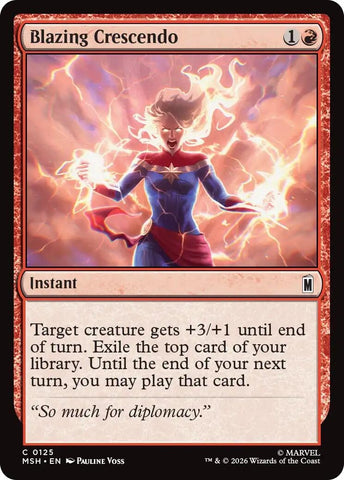 Image for Blazing Crescendo (125) [Marvel Super Heroes] (MSH) - Magic: The Gathering