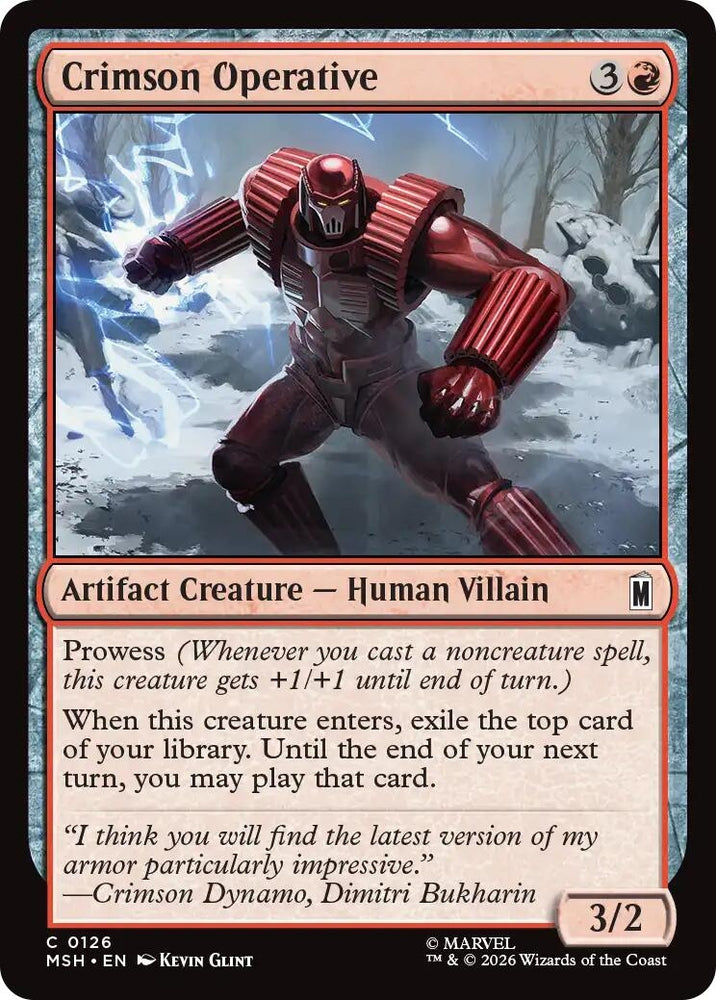 Image for Crimson Operative (126) [Marvel Super Heroes] (MSH) - Magic: The Gathering