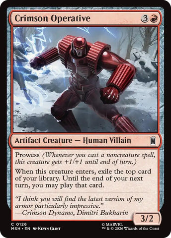 Image for Crimson Operative (126) [Marvel Super Heroes] (MSH) - Magic: The Gathering