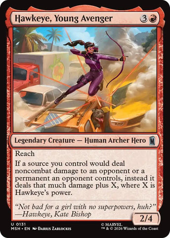 Image for Hawkeye, Young Avenger (131) [Marvel Super Heroes] (MSH) - Magic: The Gathering