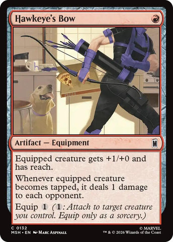 Image for Hawkeye's Bow (132) [Marvel Super Heroes] (MSH) - Magic: The Gathering