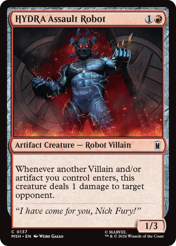 Image for HYDRA Assault Robot (137) [Marvel Super Heroes] (MSH) - Magic: The Gathering