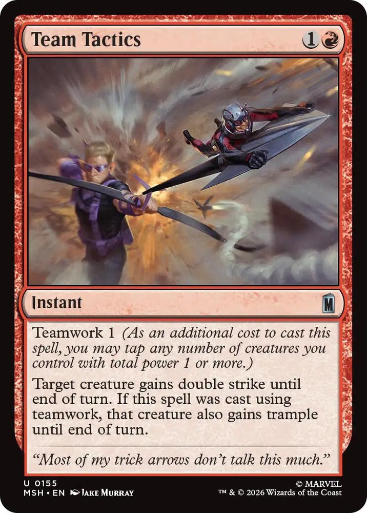 Image for Team Tactics (155) [Marvel Super Heroes] (MSH) - Magic: The Gathering