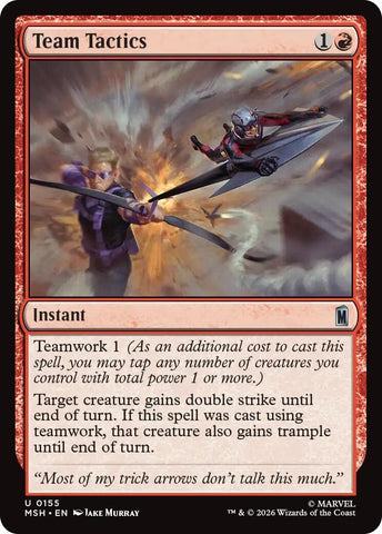 Image for Team Tactics (155) [Marvel Super Heroes] (MSH) - Magic: The Gathering