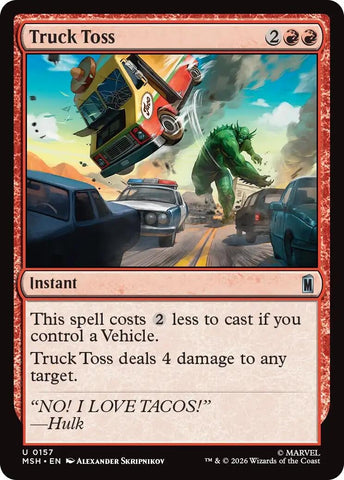 Image for Truck Toss (157) [Marvel Super Heroes] (MSH) - Magic: The Gathering
