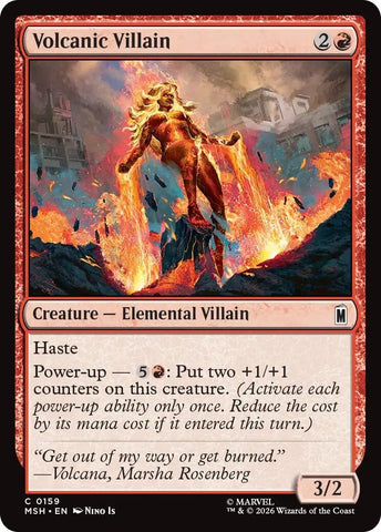 Image for Volcanic Villain (159) [Marvel Super Heroes] (MSH) - Magic: The Gathering