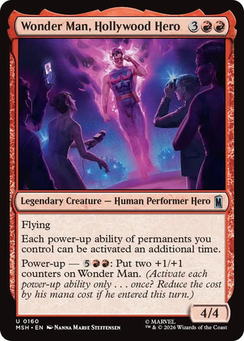 Image for Wonder Man, Hollywood Hero (160) [Marvel Super Heroes] (MSH) - Magic: The Gathering