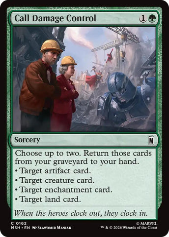 Image for Call Damage Control (162) [Marvel Super Heroes] (MSH) - Magic: The Gathering