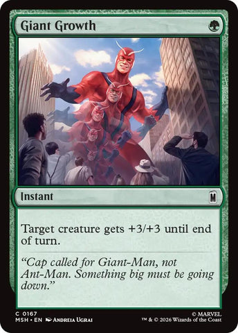 Image for Giant Growth (167) [Marvel Super Heroes] (MSH) - Magic: The Gathering