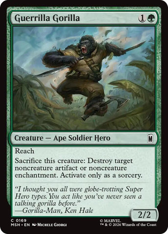 Image for Guerrilla Gorilla (169) [Marvel Super Heroes] (MSH) - Magic: The Gathering