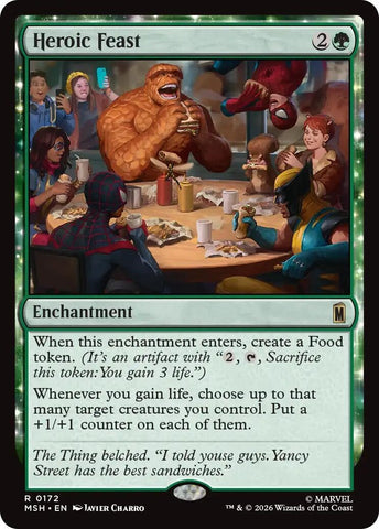 Image for Heroic Feast (172) [Marvel Super Heroes] (MSH) - Magic: The Gathering
