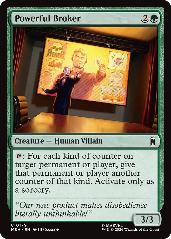 Image for Powerful Broker (179) [Marvel Super Heroes] (MSH) - Magic: The Gathering