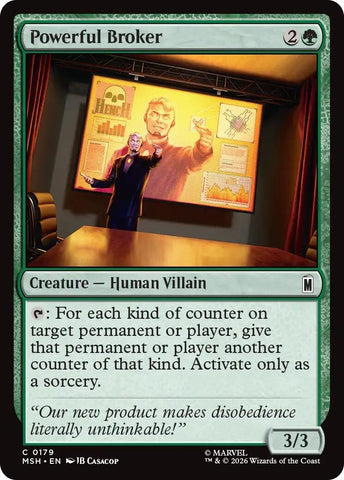 Image for Powerful Broker (179) [Marvel Super Heroes] (MSH) - Magic: The Gathering