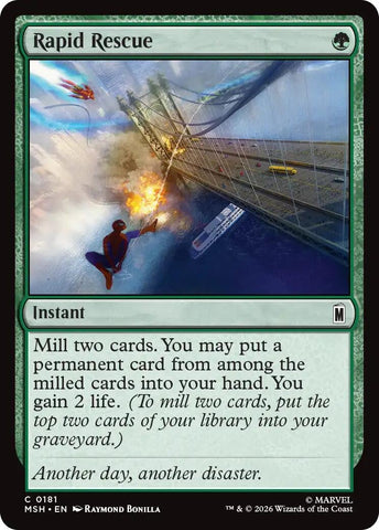 Image for Rapid Rescue (181) [Marvel Super Heroes] (MSH) - Magic: The Gathering