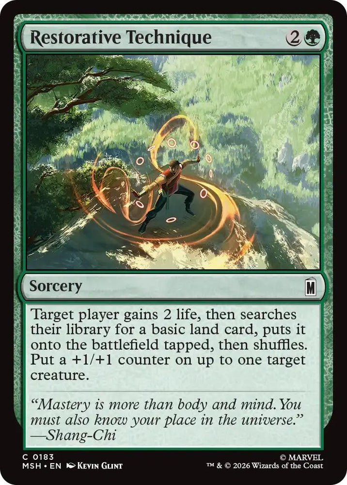 Image for Restorative Technique (183) [Marvel Super Heroes] (MSH) - Magic: The Gathering