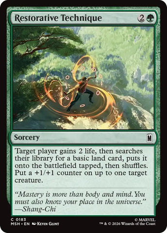 Image for Restorative Technique (183) [Marvel Super Heroes] (MSH) - Magic: The Gathering