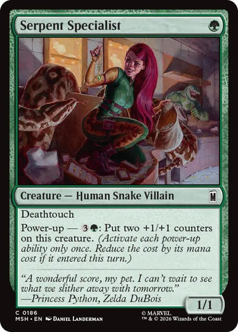 Image for Serpent Specialist (186) [Marvel Super Heroes] (MSH) - Magic: The Gathering