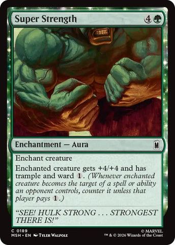 Image for Super Strength (189) [Marvel Super Heroes] (MSH) - Magic: The Gathering
