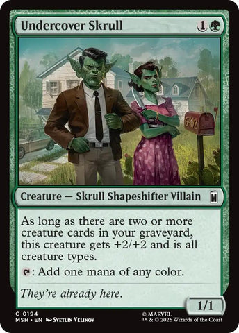 Image for Undercover Skrull (194) [Marvel Super Heroes] (MSH) - Magic: The Gathering