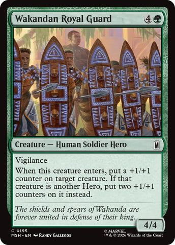 Image for Wakandan Royal Guard (195) [Marvel Super Heroes] (MSH) - Magic: The Gathering