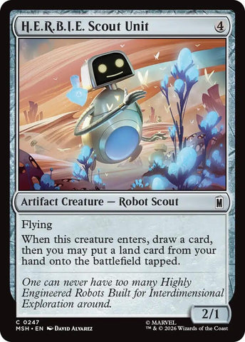 Image for H.E.R.B.I.E. Scout Unit (247) [Marvel Super Heroes] (MSH) - Magic: The Gathering