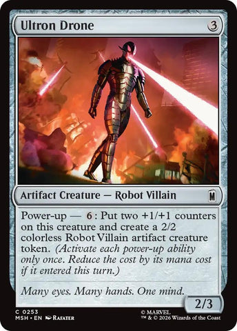Image for Ultron Drone (253) [Marvel Super Heroes] (MSH) - Magic: The Gathering