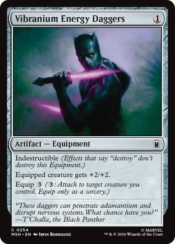 Image for Vibranium Energy Daggers (254) [Marvel Super Heroes] (MSH) - Magic: The Gathering