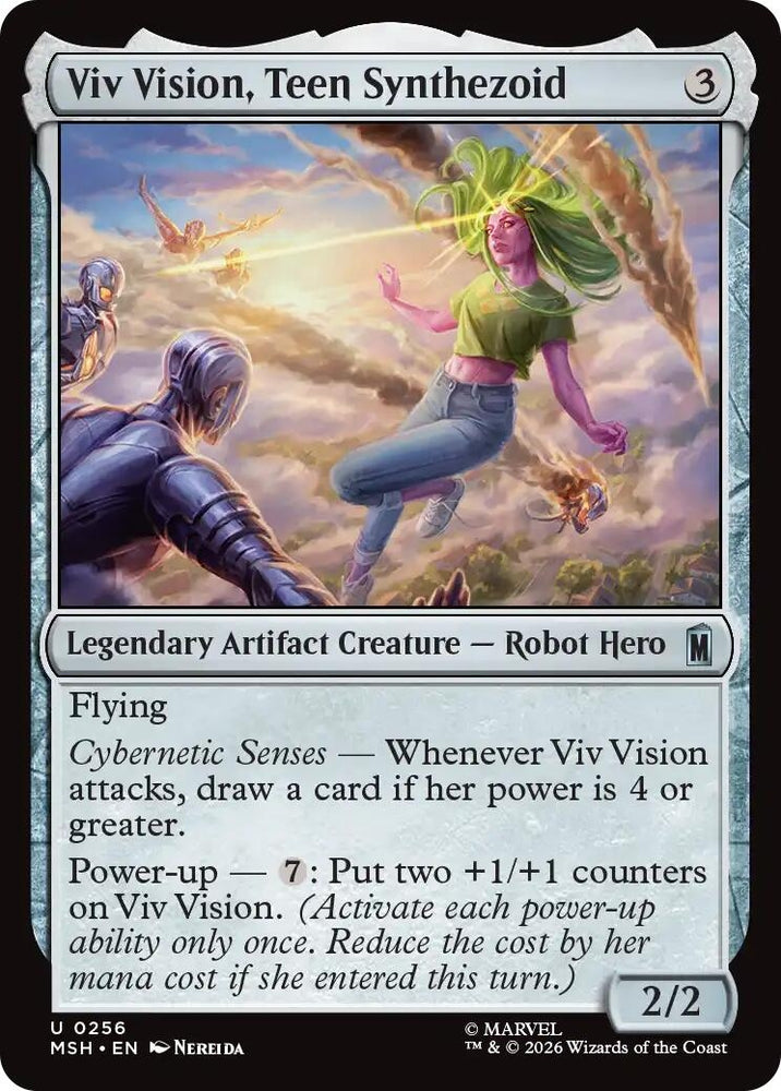 Image for Viv Vision, Teen Synthezoid (256) [Marvel Super Heroes] (MSH) - Magic: The Gathering