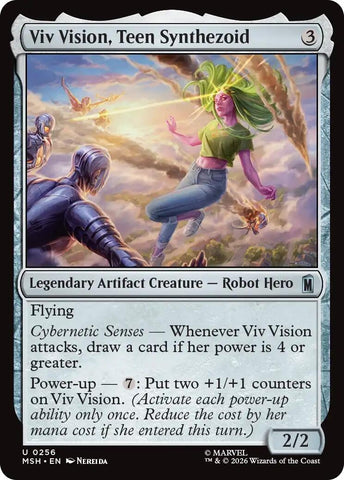 Image for Viv Vision, Teen Synthezoid (256) [Marvel Super Heroes] (MSH) - Magic: The Gathering