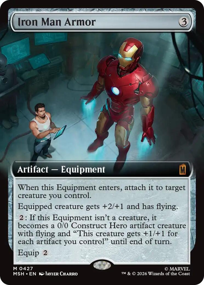 Image for Iron Man Armor (Extended Art) (427) [Marvel Super Heroes] (MSH) - Magic: The Gathering